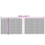 vidaXL Clôture de jardin 1000x90 cm roseau