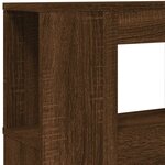 vidaXL Tête de lit à LED chêne marron 120x18 5x103 5cm bois ingénierie