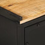 vidaXL Armoire de salle de bain 40x30x50 cm fer et bois de manguier