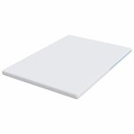 vidaXL Surmatelas Blanc 140 x 190 cm Mousse à mémoire de gel