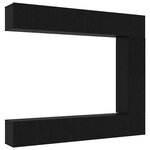 vidaXL Ensemble meuble TV 5 Pièces Chêne noir 100 x 30 x 30 cm