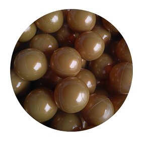 Lot de 50 balles couleur or