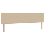 vidaXL Lit à Sommier avec Matelas & Lumière LED Vert Gris 200x200 cm Tissu Côtelé