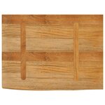 vidaXL Dessus de table à bord vivant 80x60x2 5 cm bois massif manguier