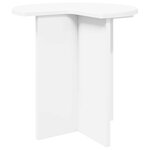vidaXL Table d'appoint 2 Pièces Blanc Ø 39 x 38 cm Bois d'ingénierie