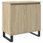 vidaXL Armoire de bain chêne sonoma 58x33x60 cm bois d'ingénierie