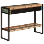 vidaXL Table console 110x30x76 cm Bois massif de récupération