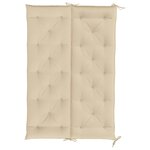 vidaXL Coussin de banc de jardin beige 150x(50+50)x7 cm tissu oxford