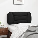 vidaXL Coussin de tête de lit noir 80 cm similicuir