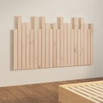 vidaXL Tête de lit murale 140x3x80 cm Bois massif de pin
