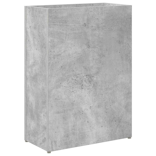 vidaXL Porte-parapluie Gris béton 40 x 20 x 55 5 cm Bois d'ingénierie