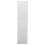 Armoire de bureau design moderne rangement 90 x 40 x 180 cm avec 3 étagères réglables en acier gris clair 02_0046912