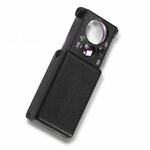 Loupe de poche avec lampe UV  grossissement 10x - 30x.