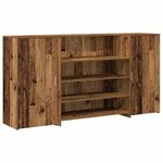 vidaXL Bureau de réception vieux bois 200x50x103 5cm bois d'ingénierie