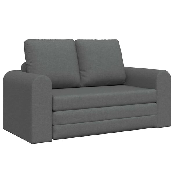 vidaXL Canapé-Lit 60cm Gris foncé tissu
