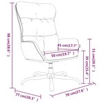 vidaXL Chaise de relaxation Crème Tissu