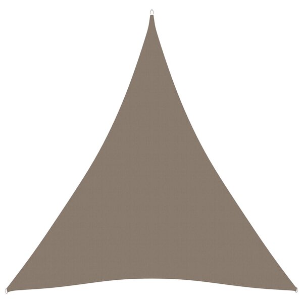 vidaXL Voile de parasol Tissu Oxford triangulaire 6x6x6 m Taupe