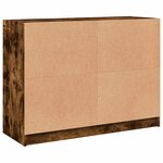 vidaXL Buffet chêne fumé 102x37x75 5 cm bois d'ingénierie