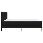 vidaXL Cadre de lit Noir 180 x 200 cm Polyester