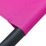 vidaXL Lit de repos d'extérieur tissu rose