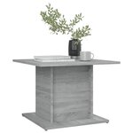 vidaXL Table basse sonoma gris 55 5x55 5x40 cm bois d'ingénierie