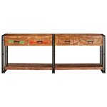 vidaXL Tables console 2 Pièces Multicolore Bois massif de récupération