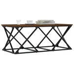vidaXL Table basse chêne marron 100x49x40 cm bois d'ingénierie