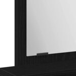 vidaXL Coiffeuse Chêne noir 50 x 41 x 140 cm Bois d'ingénierie