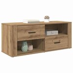 vidaXL Meuble TV Chêne artisanal 100 x 35 x 40 cm Bois d'ingénierie