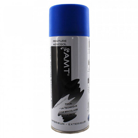 Bombe de peinture bleu mat 330ml - amt