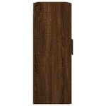 vidaXL Armoires murales 2 Pièces chêne marron 69 5x34x90 cm
