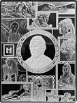 Pièce de monnaie en Cuivre g 62.2 (2 oz) Millésime Famous Paintings Medals VASE WITH FIVE SUNFLOWERS