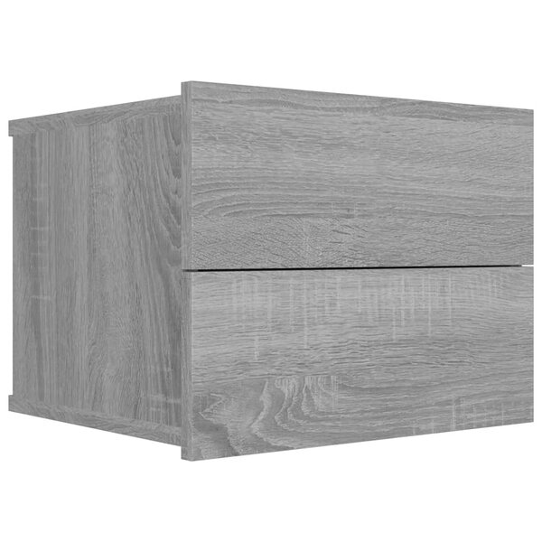 vidaXL Table de chevet Sonoma gris 40x30x30 cm Bois d'ingénierie