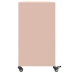 vidaXL Buffet rose 100 5x39x72 cm acier