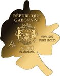 Pièce de monnaie en Or 5000 Francs g 0.155 (1/200 oz) Millésime Gold Gift ROSE