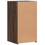 vidaXL Table de chevet chêne marron 35x34x65 cm bois d'ingénierie
