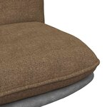 vidaXL Chaise pivotante de bureau Taupe Tissu