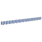 vidaXL Bande de auvent Bleu et blanc 2.3 x 0.2 m Toile