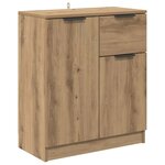 vidaXL Buffet chêne artisanal 60 x 30 x 70 cm Bois d'ingénierie