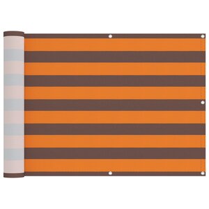 vidaXL Écran de balcon Orange et marron 75 x 200 cm