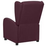 vidaXL Fauteuil inclinable électrique Violet Tissu