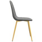 vidaXL Chaises à manger lot de 4 Gris clair Velours