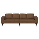 vidaXL Ensemble de Canapés Marron Cuir suédé faux