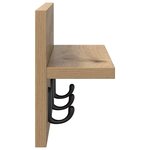 vidaXL Porte-manteau mural Chêne artisanal 40 x 10 5 x 18 cm