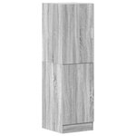 vidaXL Ensemble d'armoires de cuisine 2Pièces sonoma gris bois ingénierie