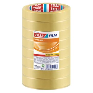 Pack 8 Rubans Adhésif standard  transparent 19 mm x 66 m TESA