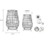 Lampe solaire décorative à filament blanc chaud 30 cm - GALIX