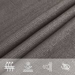 vidaXL Voile d'ombrage 160 g/m² Anthracite 3x5 m PEHD