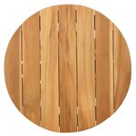 vidaXL Table d'appoint Marron 50 x 50 x 49 5 cm Bois de teck massif