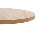 vidaXL Table de bistro Marron clair 80 cm MDF